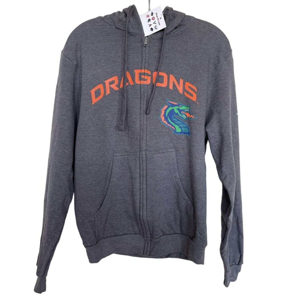 SEATTLE DRAGONS Football Sweatshirt Hoodie‎ Jacket XFL Gray Size Small S